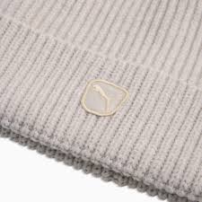 PUMA CAT PATCH MID CROWN BEANIE SILVER FOG