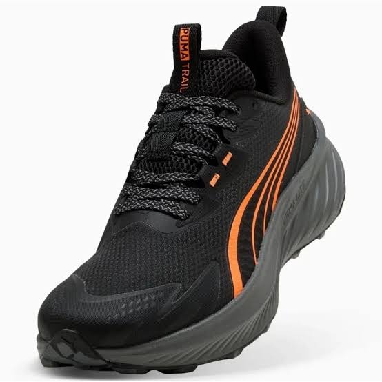 POUNCE LITE 2 TRAIL BLACK-FLURO ORANGE PES