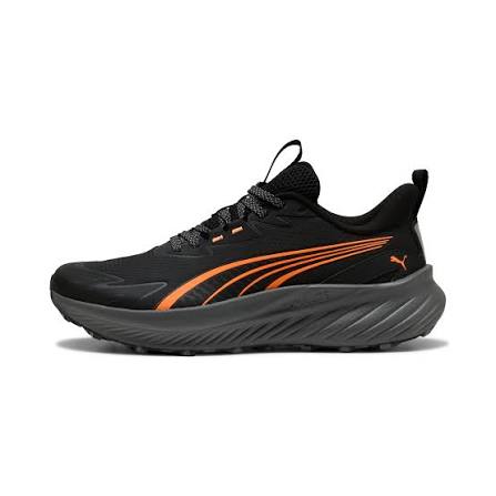 POUNCE LITE 2 TRAIL BLACK-FLURO ORANGE PES