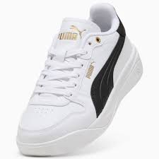 COURT BAE idman ayaqqabısı - PUMA WHITE-PUMA BLACK-PUMA GOLD