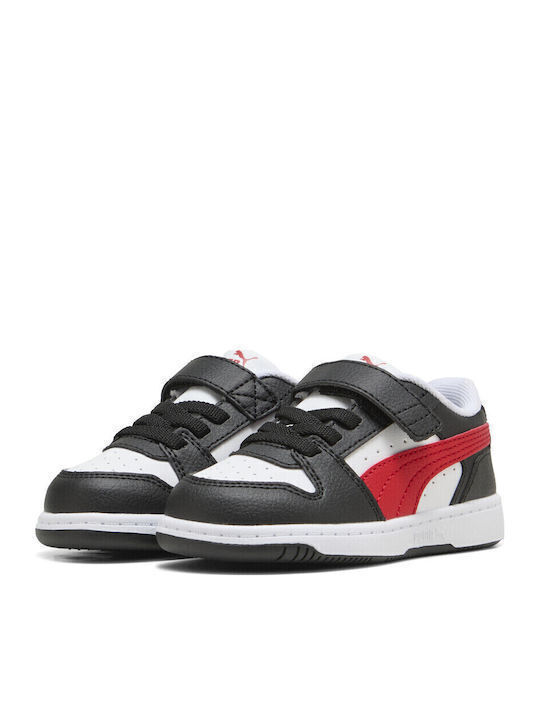 REBOUND SLAM LO AC+ PS idman ayaqqabısı - PUMA BLACK-FOR ALL TIME RED-PUMA WHIT