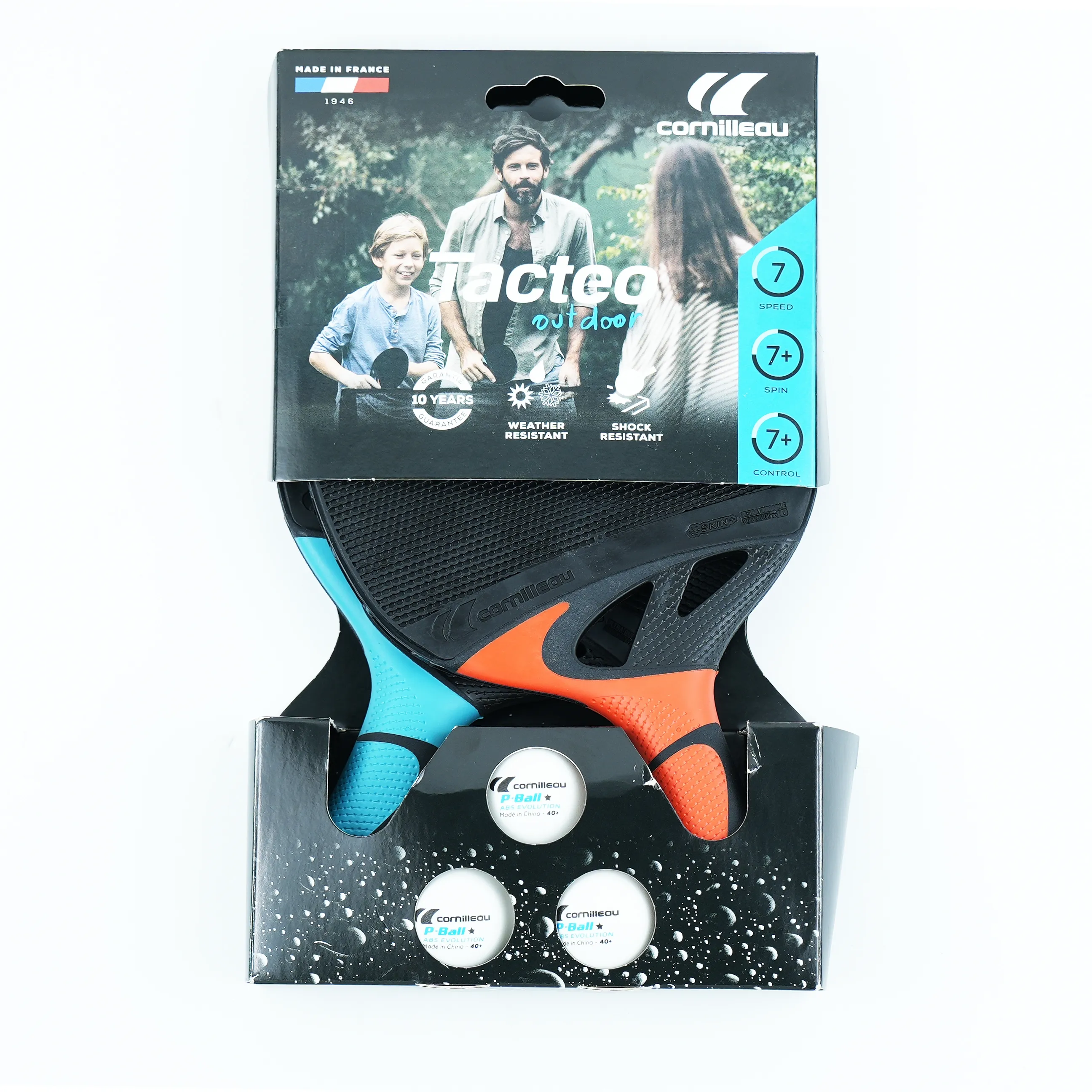 Cornilleau Tacteo Outdoor Pack Duo: 2 Bats and 3 Balls