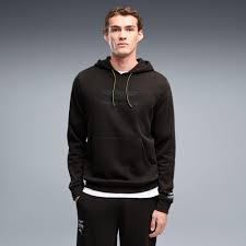 AMF1 ESSENTIAL SWEAT LOGO hudi - PUMA BLACK