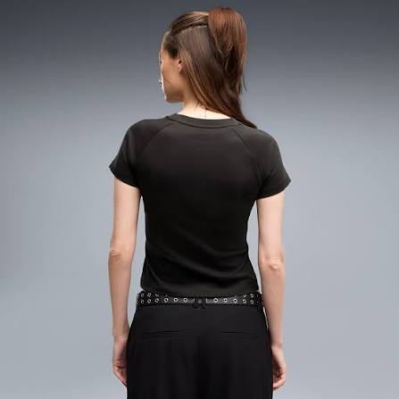 PUMA SPORT SLIM GRAPHIC tişört BLACK