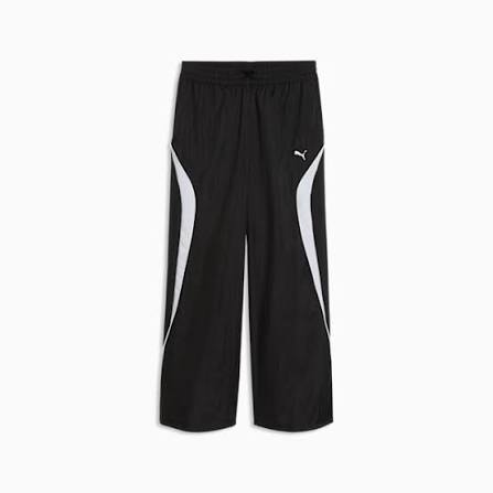 PUMA SPORT RELAXED WOVEN PANTS BLACK