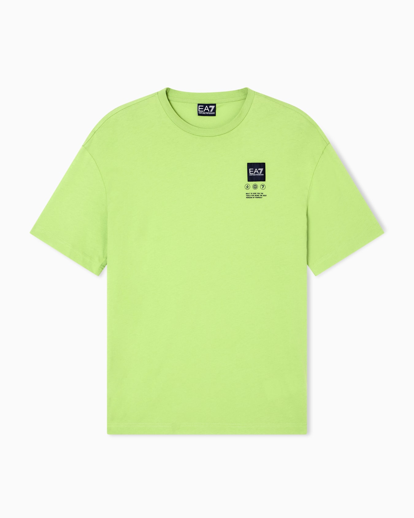 Emporio Armani EA7 Logo Series cotton jersey T-shirt with print Men's