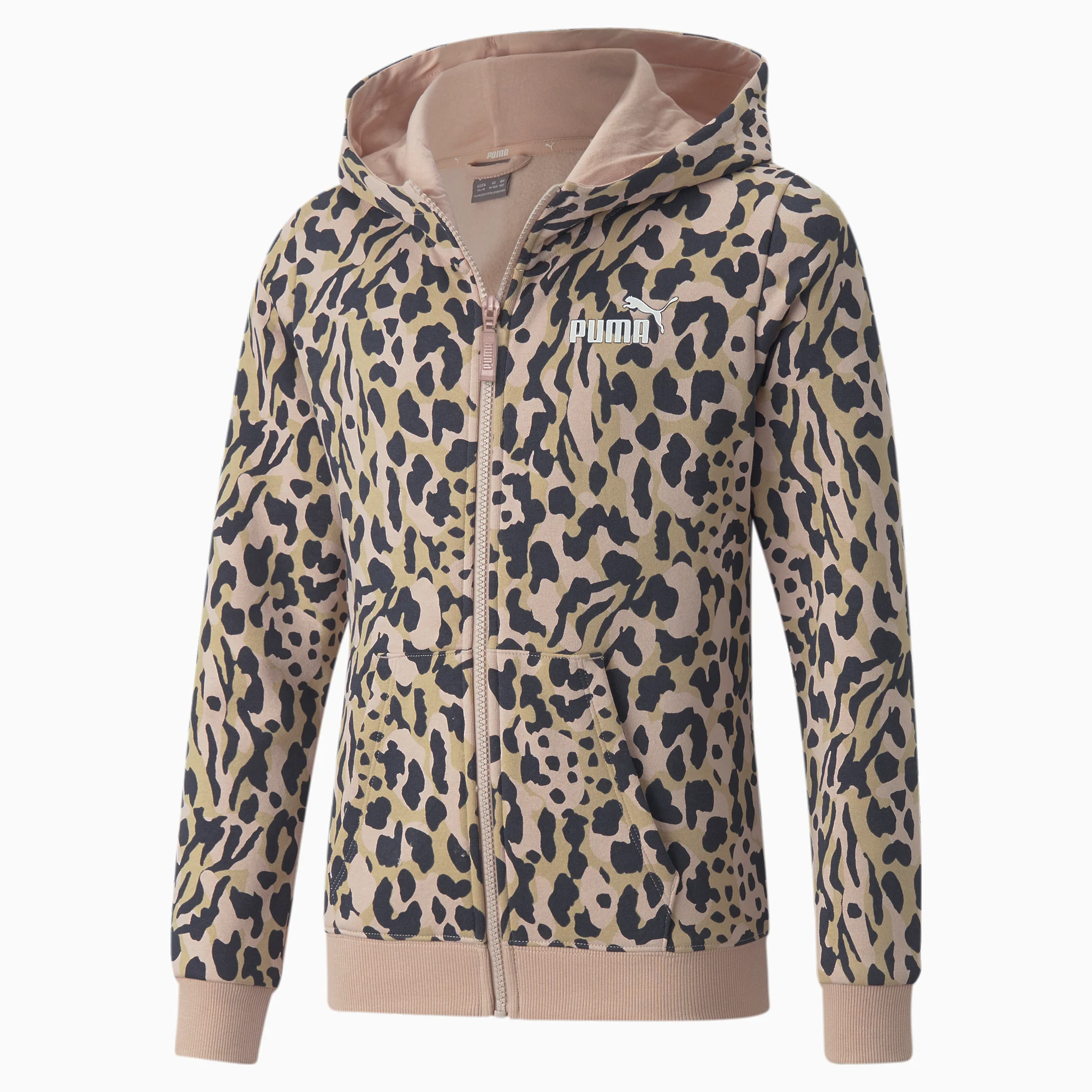 PUMA ALPHA AOP FULL-ZIP HOODIE FL FOR GIRLS