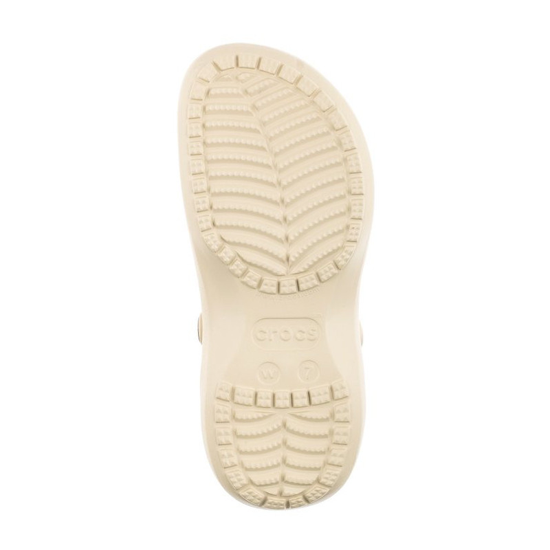 CROCS CLASSIC PLATFORM CLOG W BONE WOMEN'S CASUAL SHOES