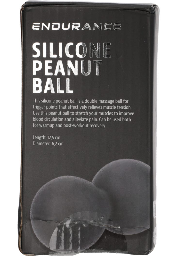 Silicone Peanut Massage Ball Black