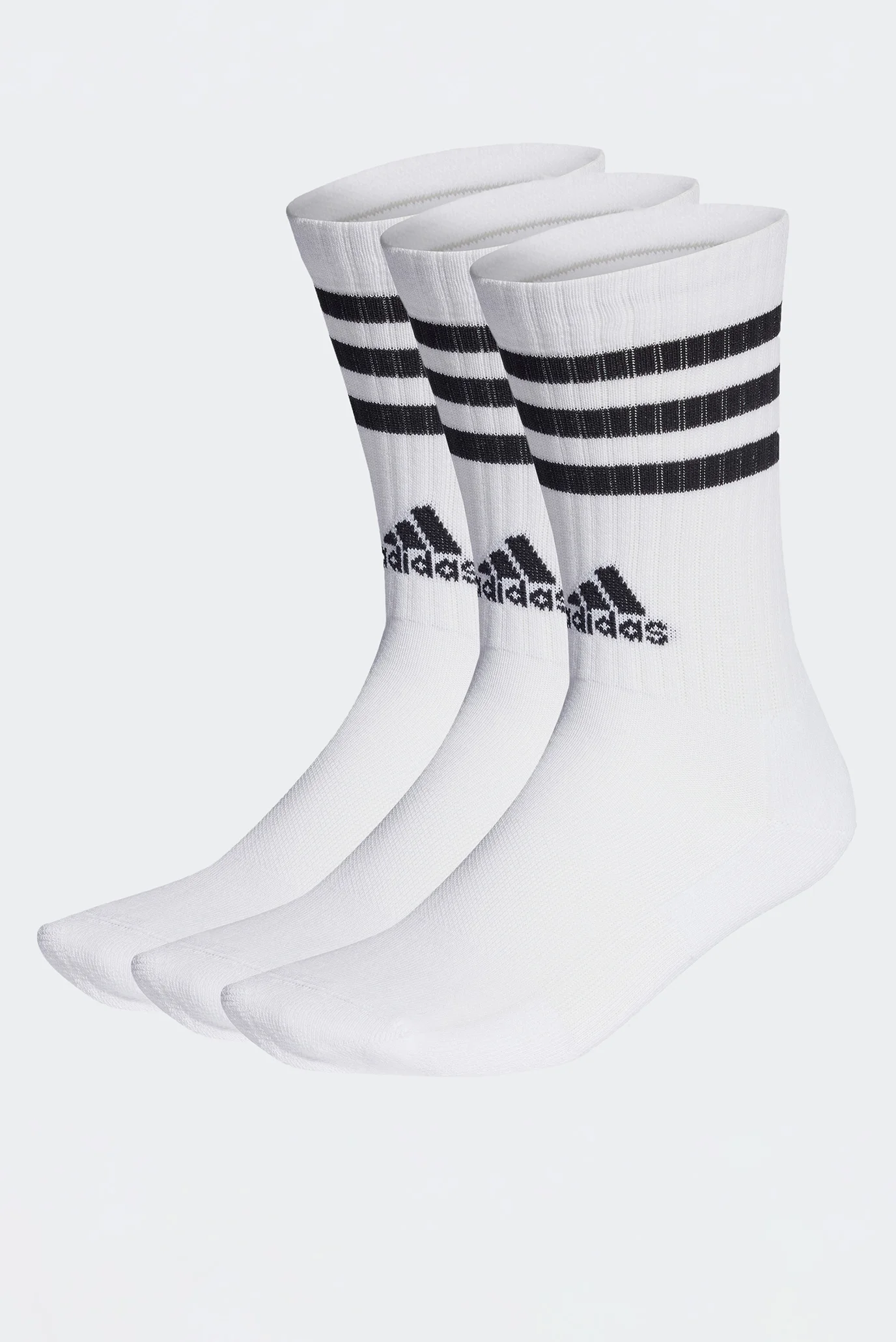 Adidas 3-Stripes Cushioned 3 cüt corab dəsti