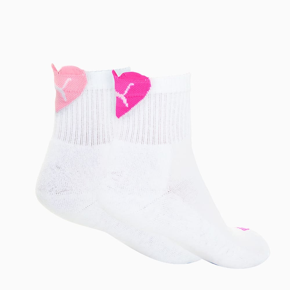PUMA Women's Heart Short Crew Socks 2 pack