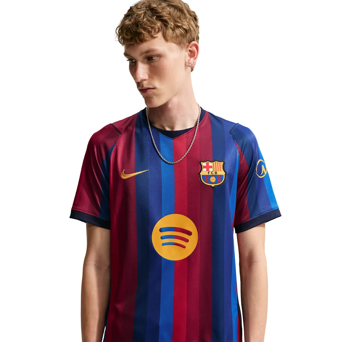 Nike Barcelona 26/27 Home Jersey Kişilər üçün futbol köynəyi