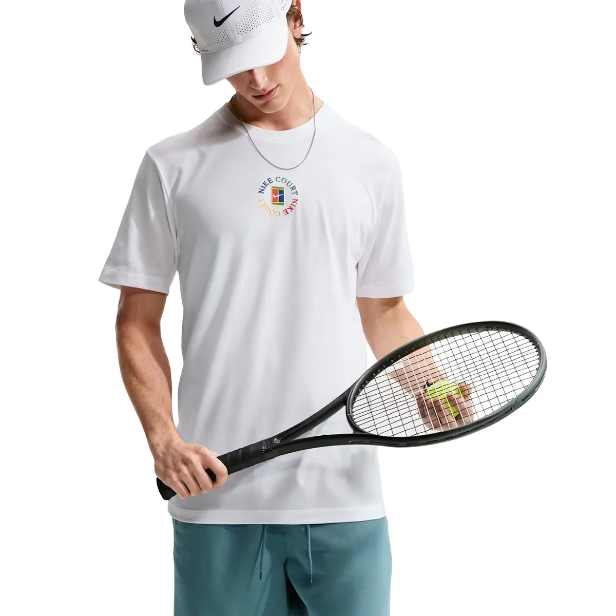 Nike Court Heritage Dri-Fit Kişilər üçün qısaqol köynək