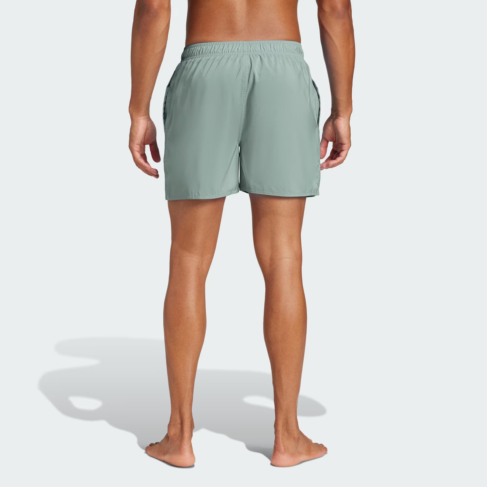 Adidas Solid CLX Short-Length Swim Shorts Men's