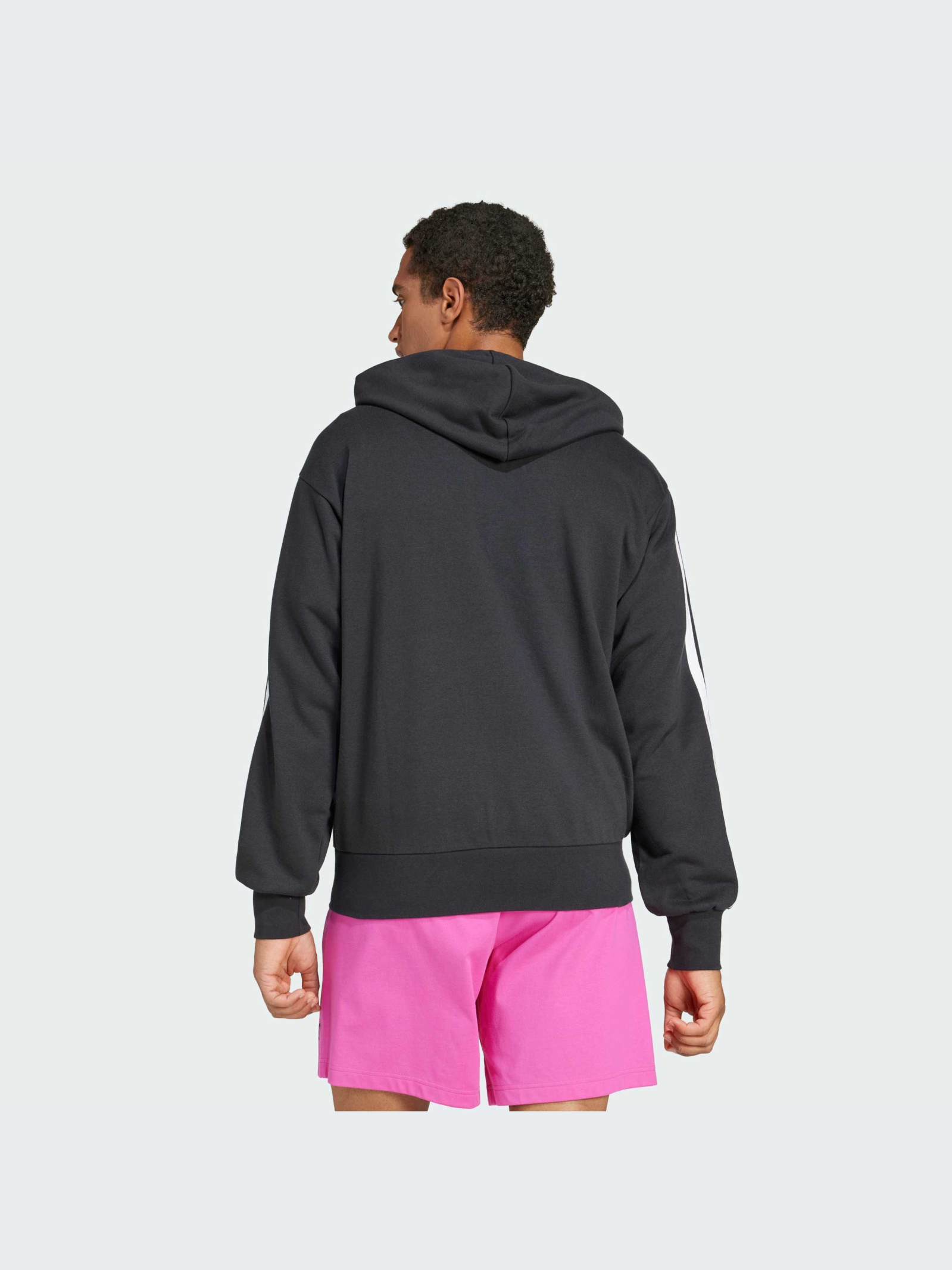 Adidas Essentials 3-Stripes French Terry Full-Zip Hoodie Men's