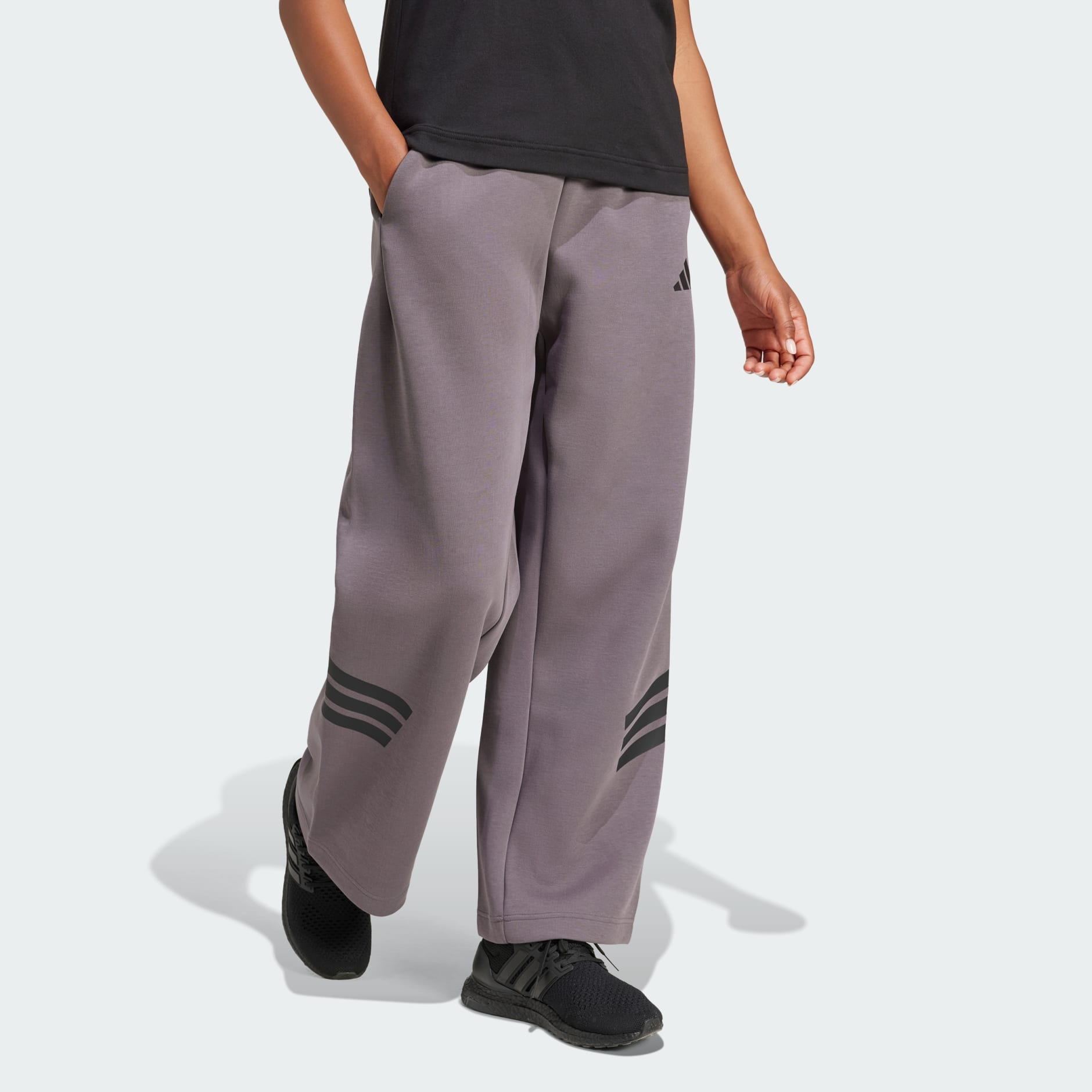 Adidas Future Icons 3-Stripes Open-Hem Pants