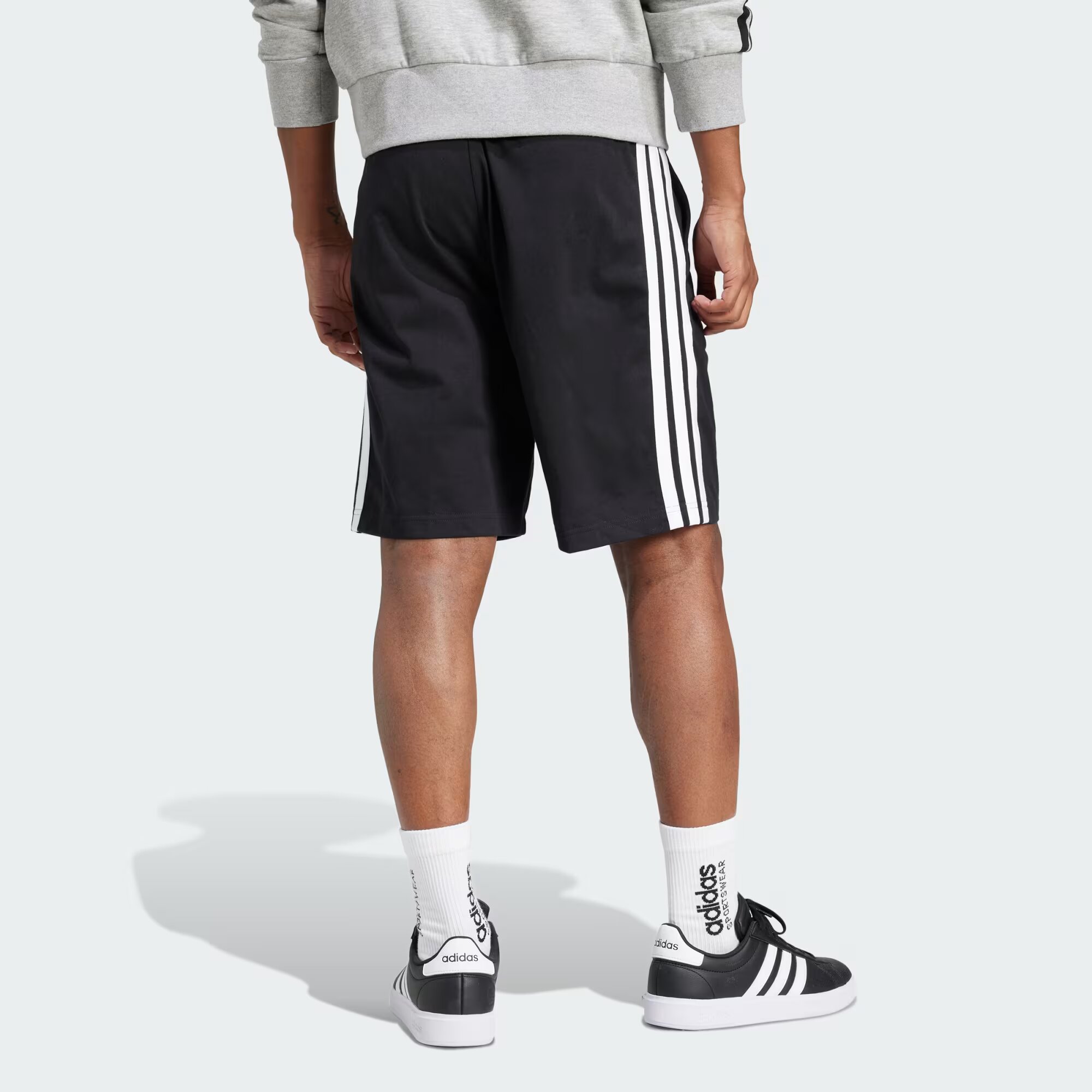 Adidas Essential 3-Stripes Single Jersey Shorts Men's
