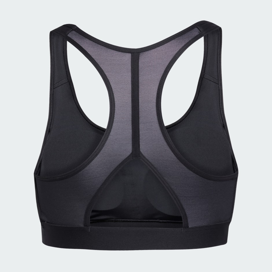 ADIDAS Powerreact Train Medium-Support 3-Stripes Bra
