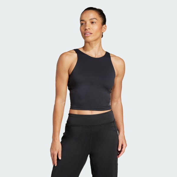 ADIDAS Yoga Crop Tank With Inner Bra