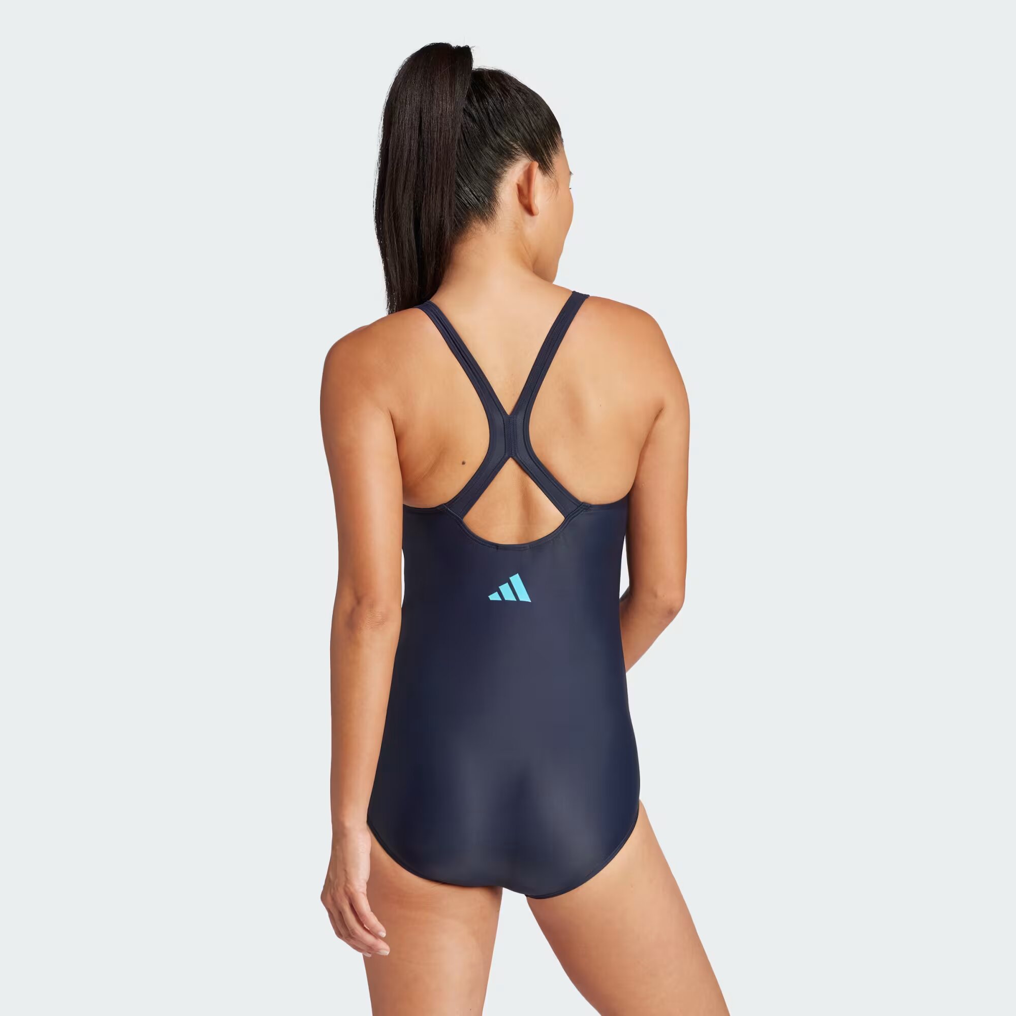 Adidas Padded 3-Stripes Closed-Back Swimsuit Women's