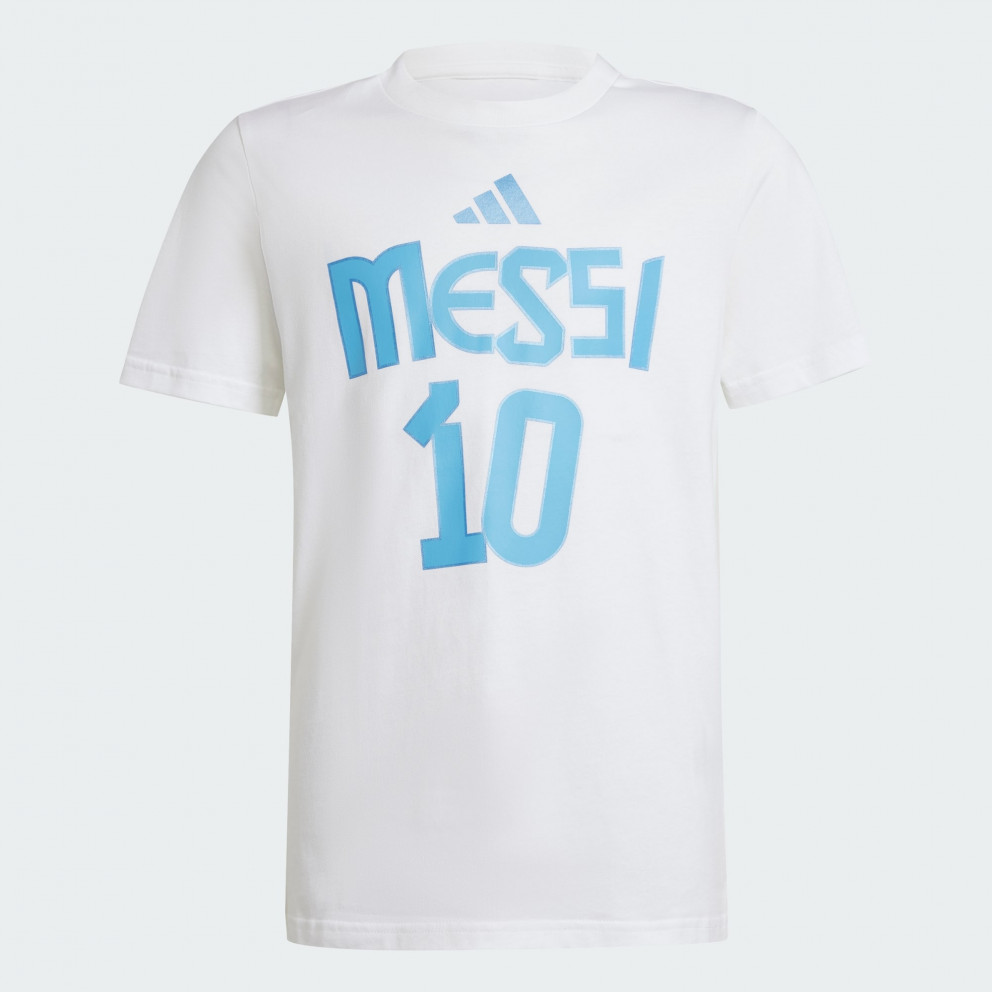 Adidas Messi Name and Number Graphic Tee Kids'