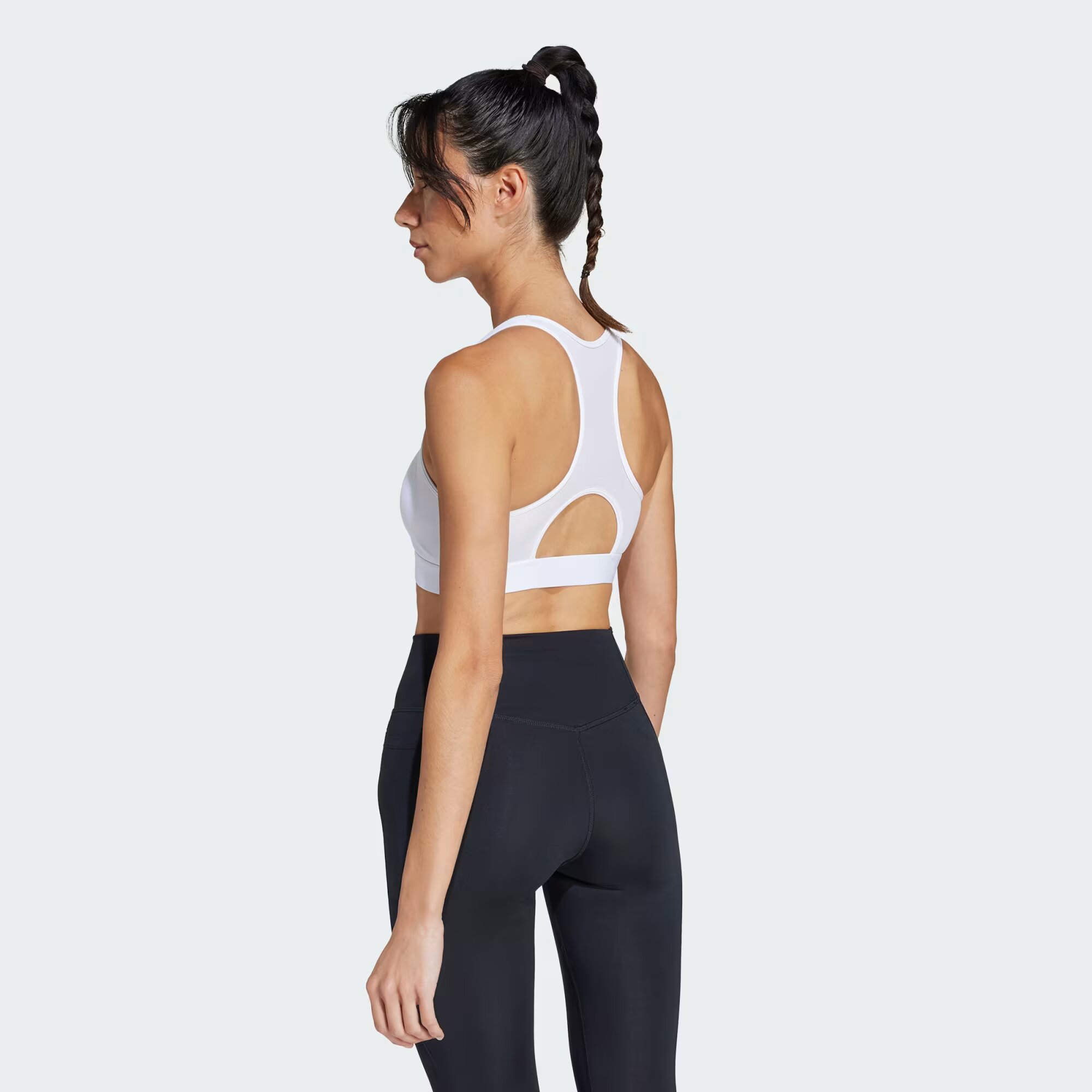 Adidas Powerreact Training Medium-Support Zip Bra