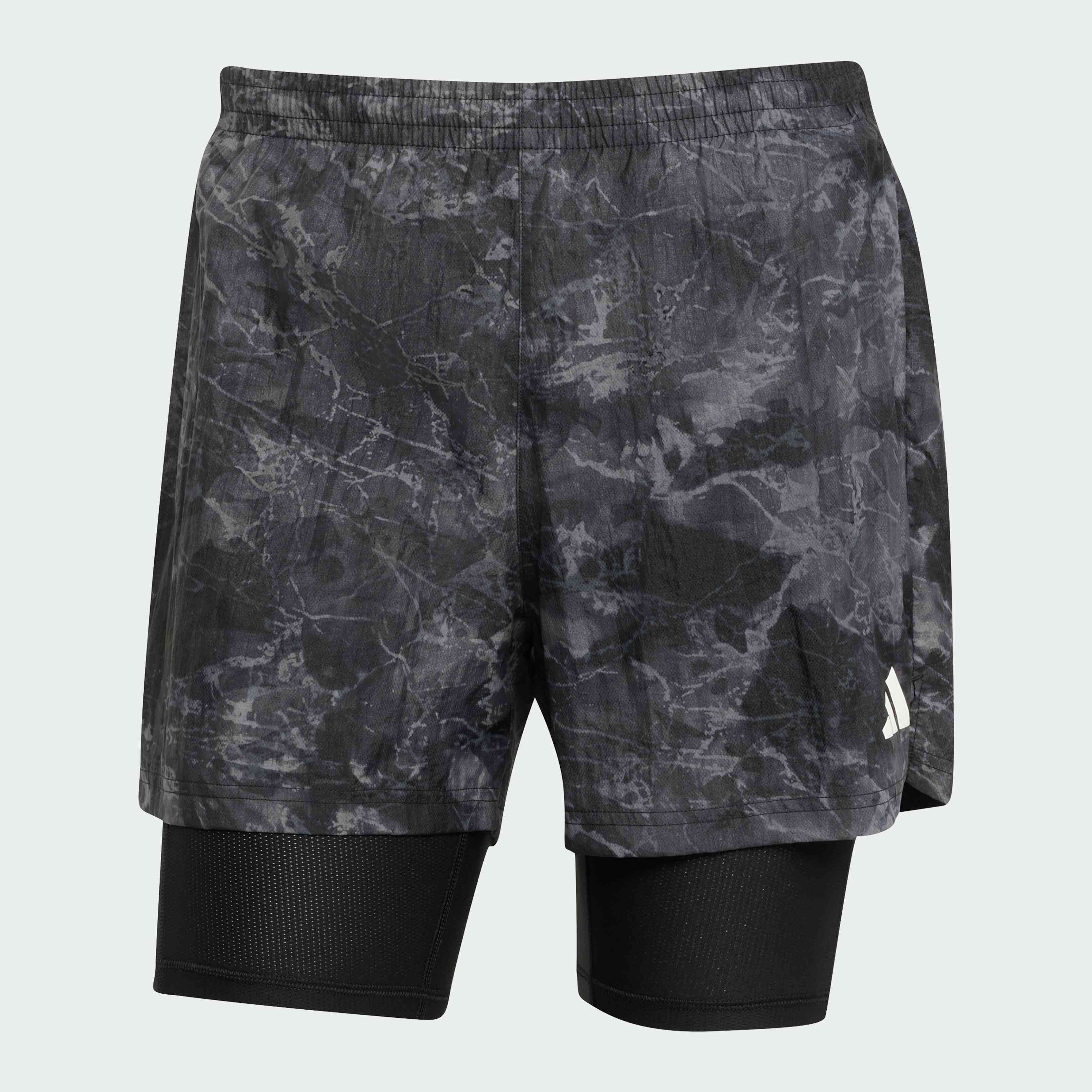 Adidas 2в1 Own The Run Spray Dye training shorts Men's