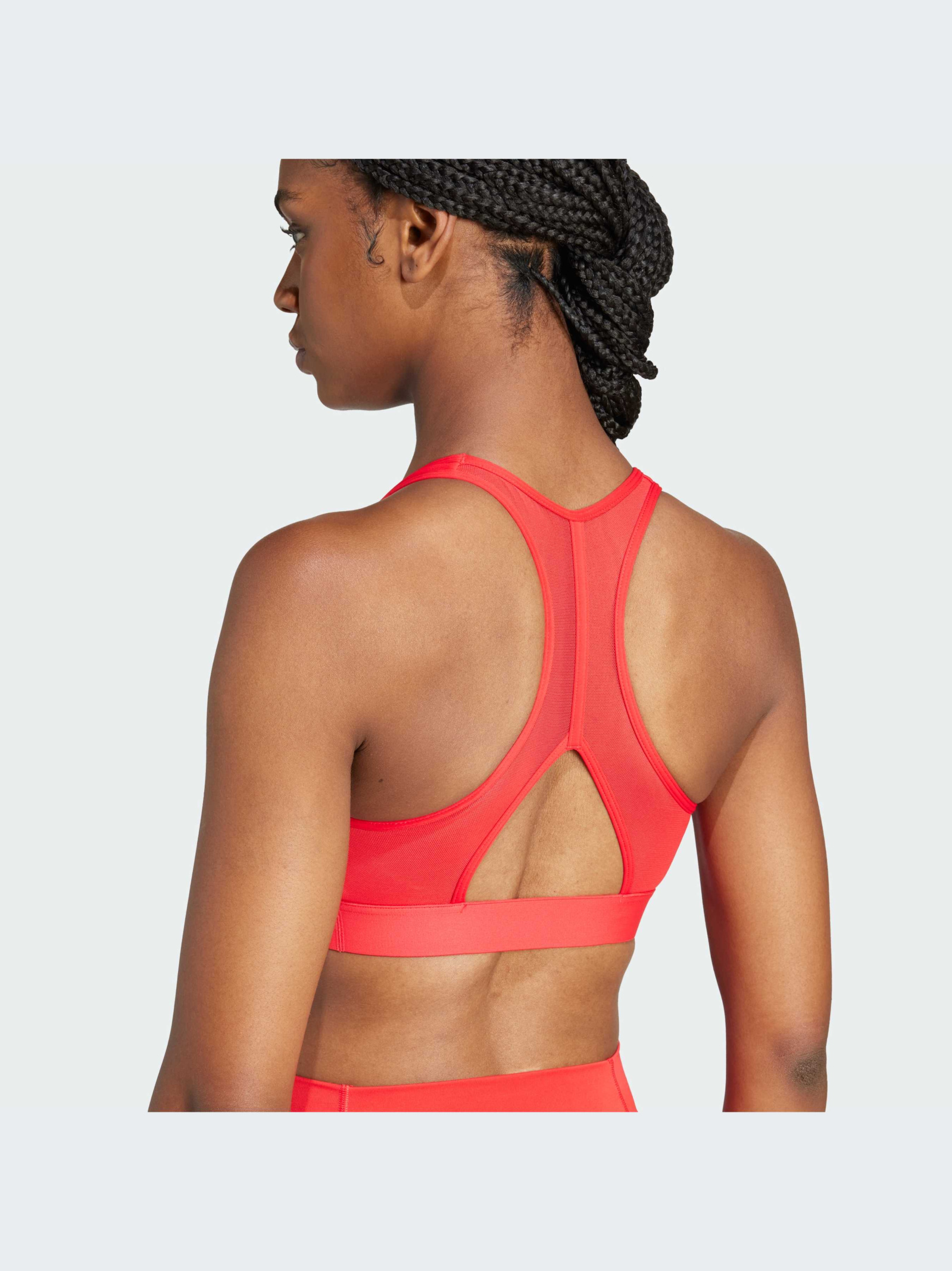 Adidas Powerreact Train Medium-Support 3-Stripes Bra