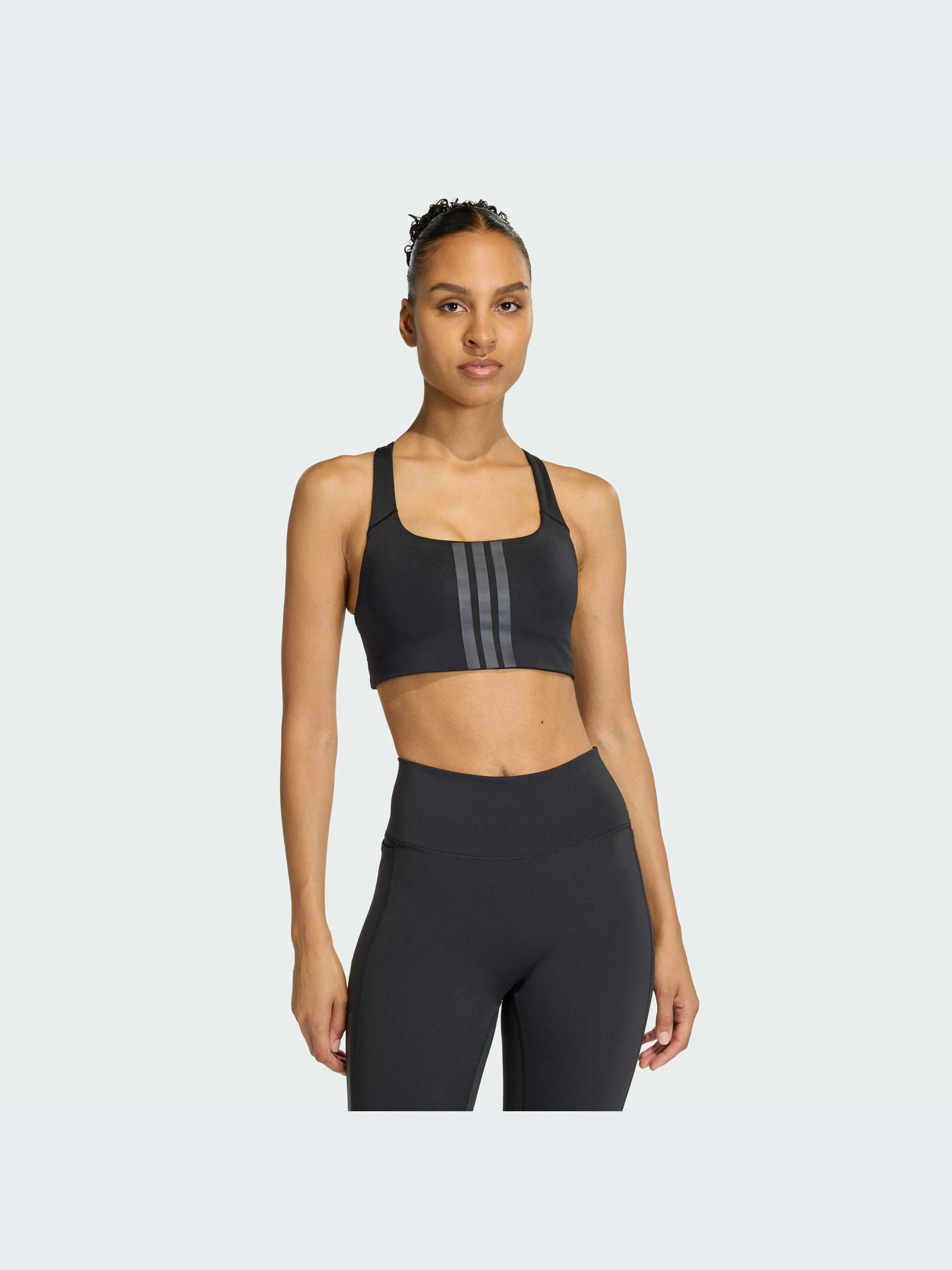 Adidas Optime 3-Stripes Orta dəstəkli bra