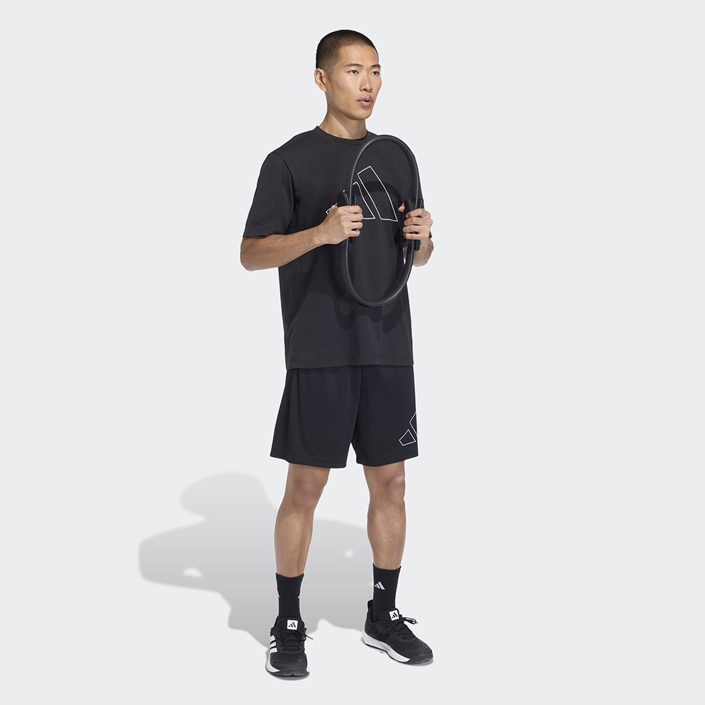 Adidas WORKOUT ESSENTIALS BASE PIQUE BIG LOGO Kişilər üçün şortlar