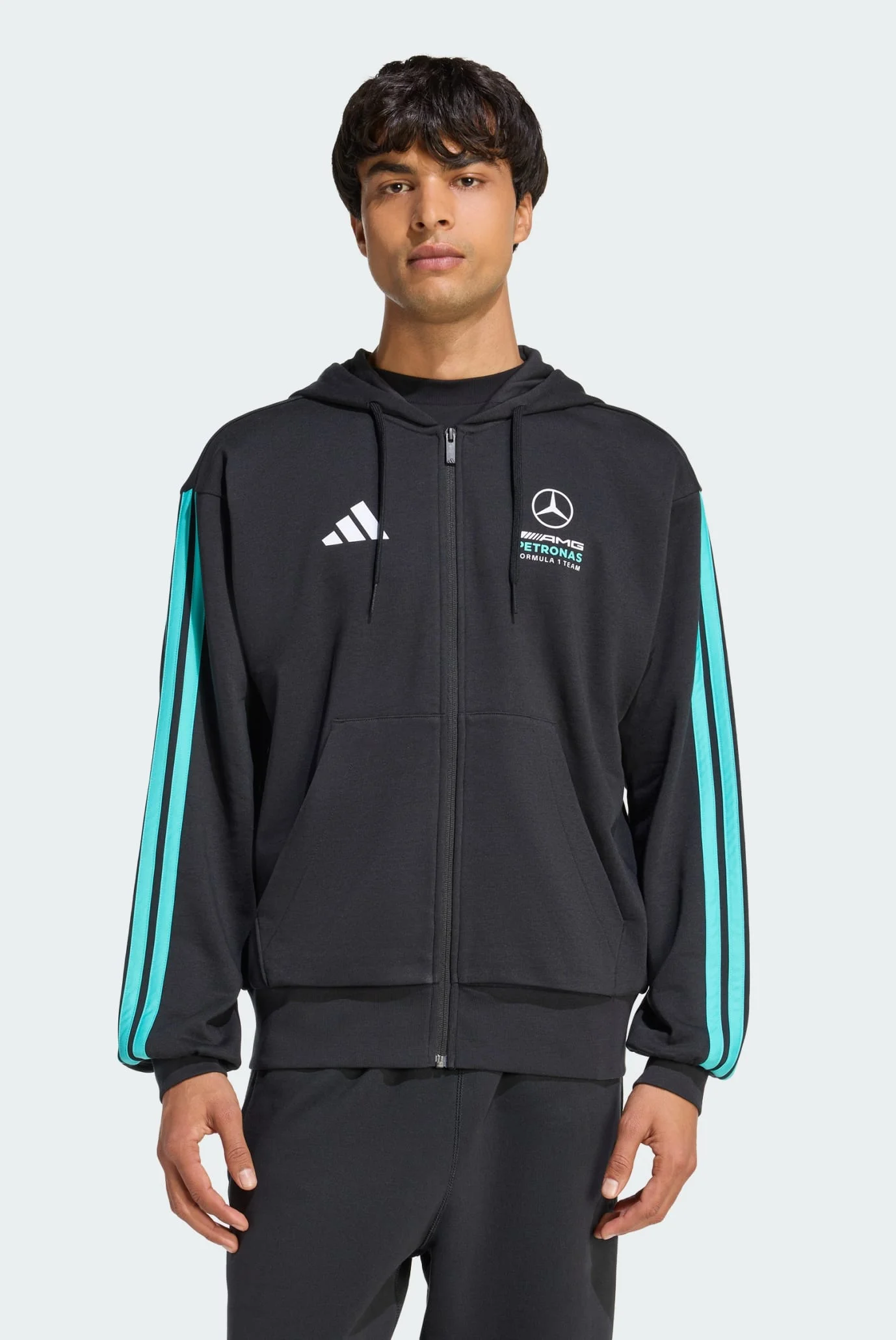 Adidas MERCEDES - AMG PETRONAS FORMULA 1 TEAM DNA FULL ZIP Kişilər üçün gödəkçə