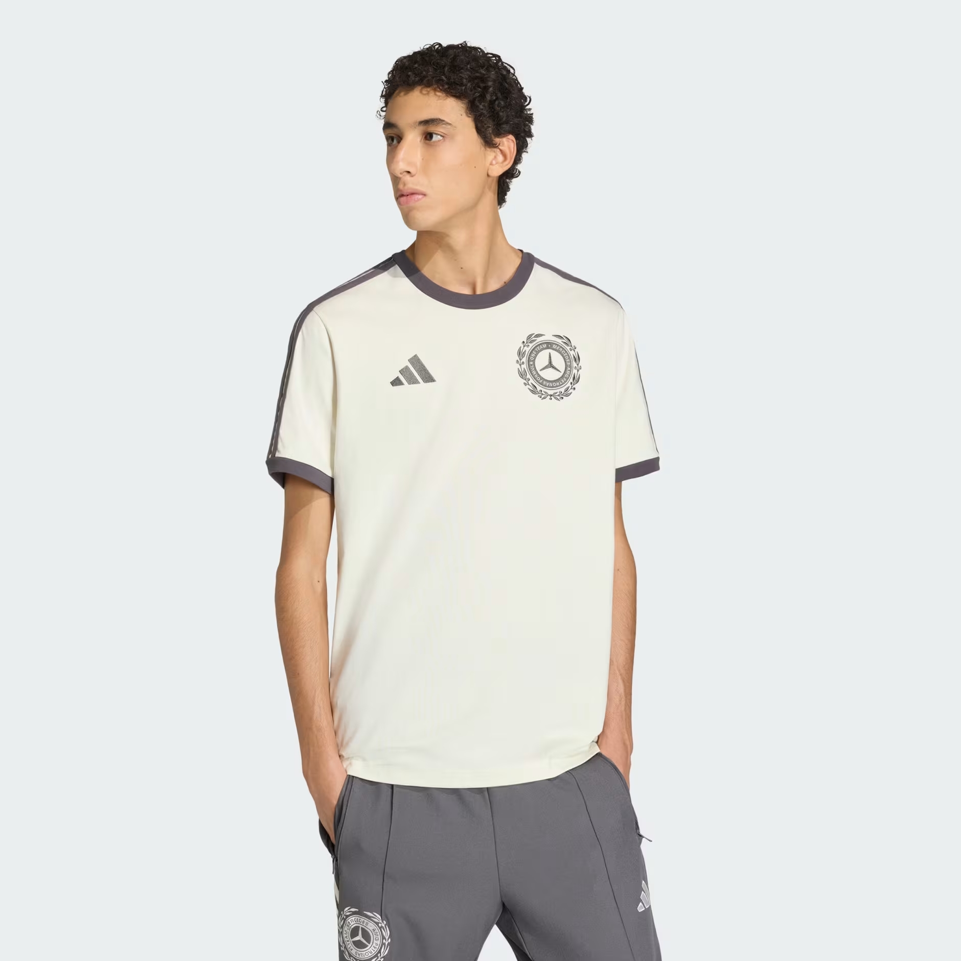 Adidas Mercedes - AMG Petronas F1 Silver Arrows Kişilər üçün köynək